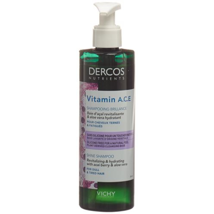 Vichy Dercos Shampooing Nutrients ビタミン フレンチ Fl 250 ml