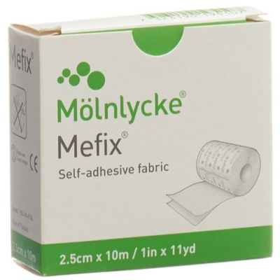 Mefix fikseringsfleece 2,5cmx10m rolle