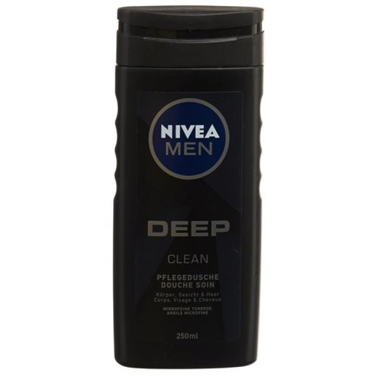 Nivea Men Deep Clean Care מקלחת 250 מ"ל