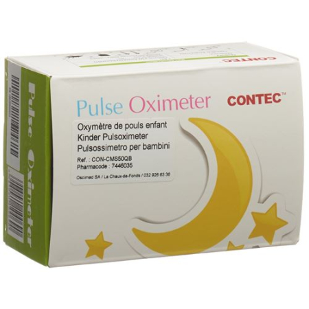 Contec pulse oximeter for children from 10 kg incl. battery and charger