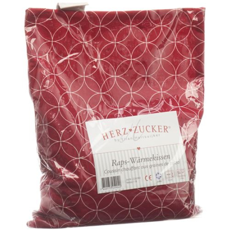 HEART SUGAR canola heating pad 26x21cm Kyoto red