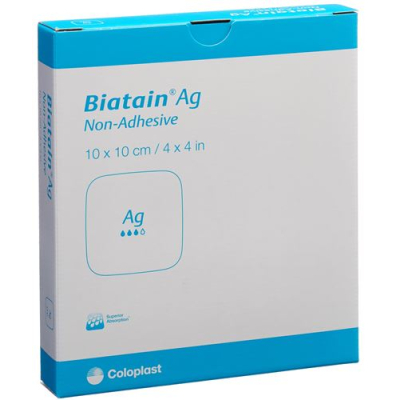 Biatain ag non-adhesive 10x10cm 5 ភី