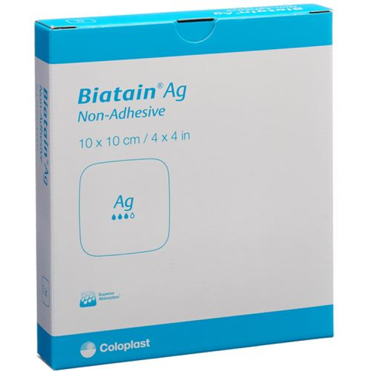 Biatain Ag Non-Adhesive 10x10cm 5 ភី