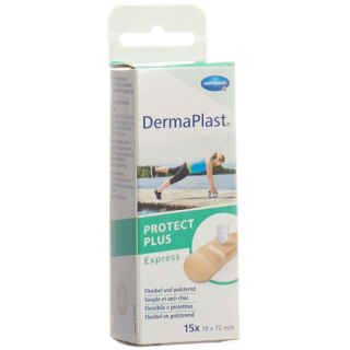 Dermaplast Protect Plus Express 19ммx72мм 15 дана