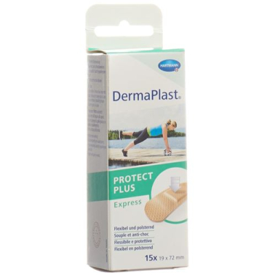 Dermaplast protect plus express 19mmx72mm 15 stk