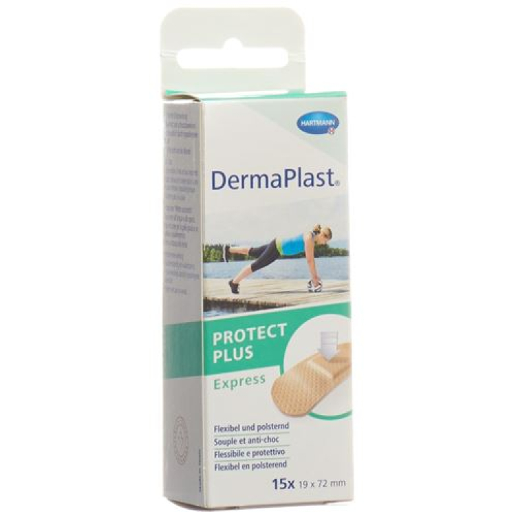 Dermaplast Protect Plus Express 19mmx72mm 15 יח'