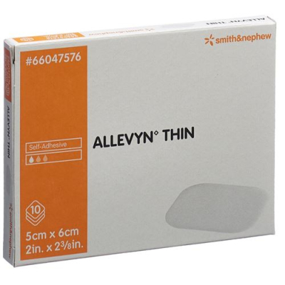 Allevyn Tunn dressing 5x6cm 10 st