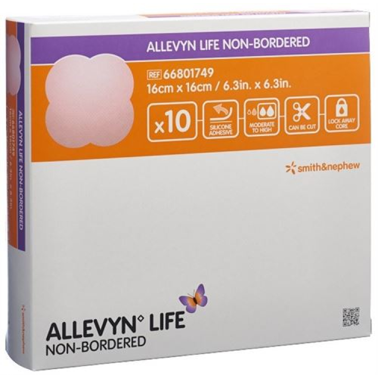 Allevyn Non-Life Bordered 16x16cm 10 pcs