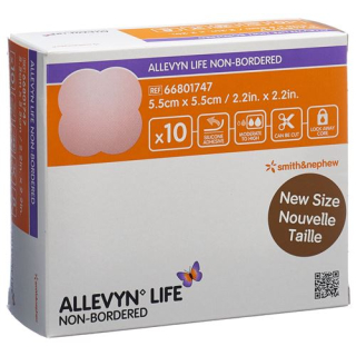 Allevyn Life Non-Bordered 5.5x5.5cm 10 Stk