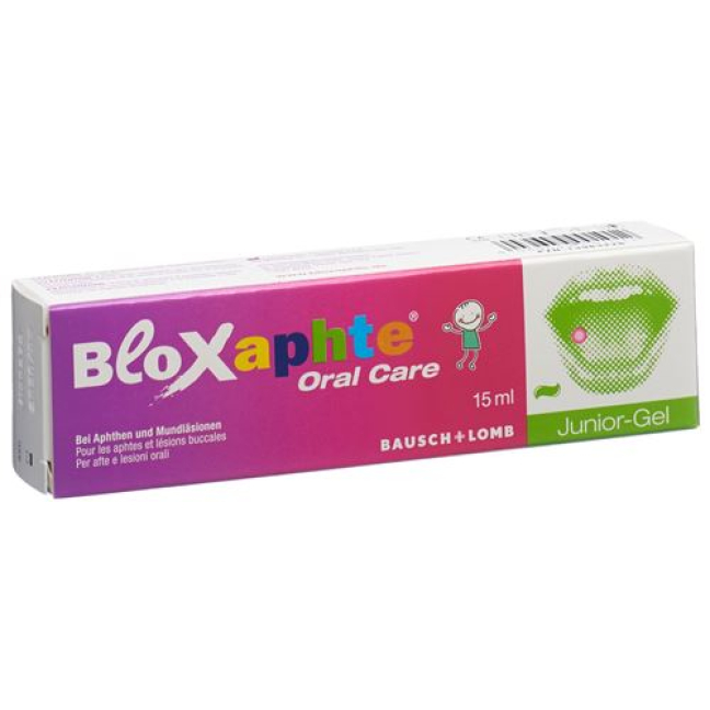 Bloxaphte Oral Care Junior geeli Tb 15 ml