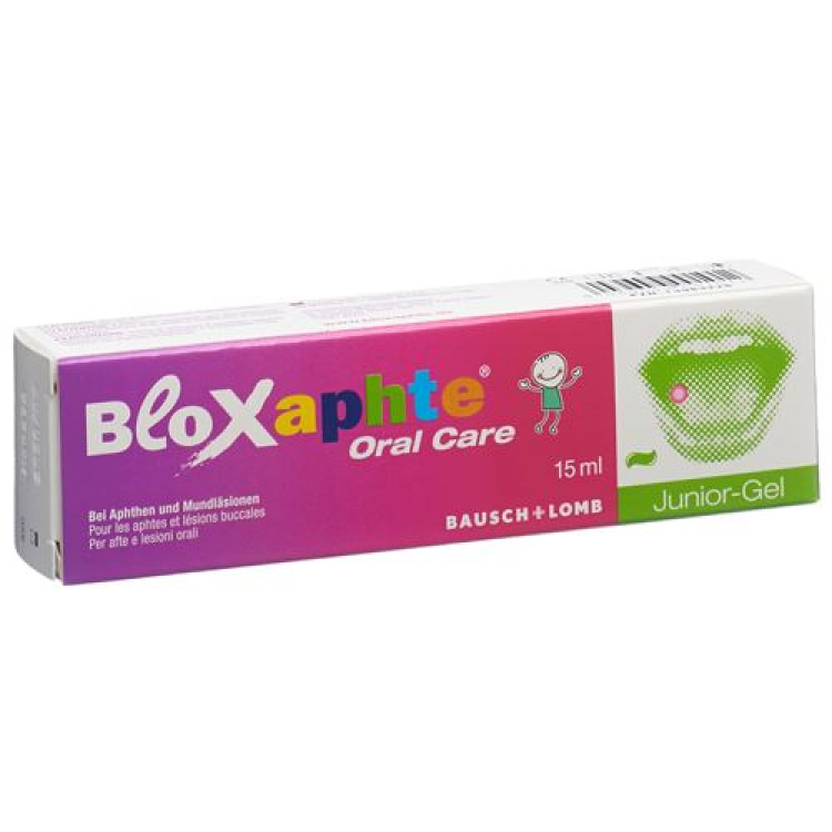 Bloxaphte Oral Care Junior gél Tb 15 ml