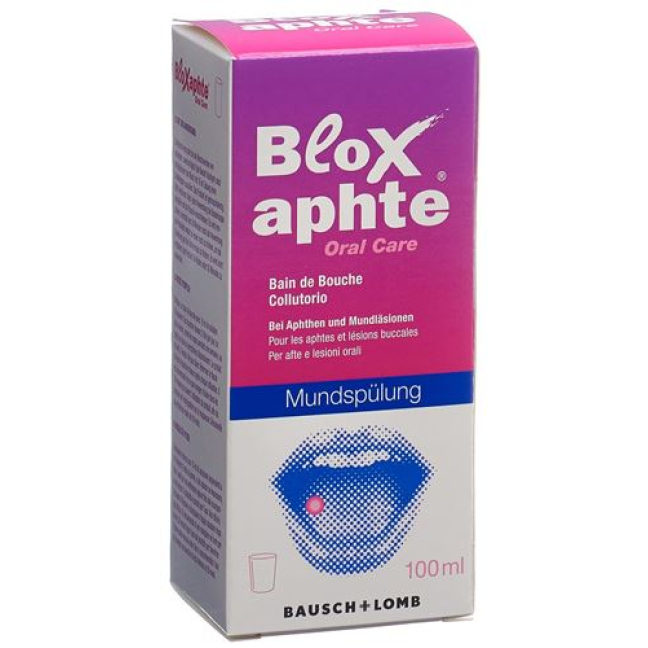 Bloxaphte Oral Care mouthwash bottle 100 ml