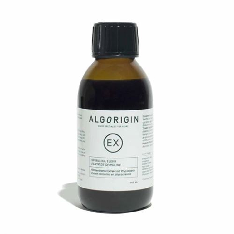 ALGORIGIN Spirulina elixir with phycocyanins Fl 140 ml