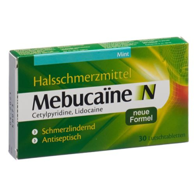 Mebucaine n lozenges new formula 30 pcs