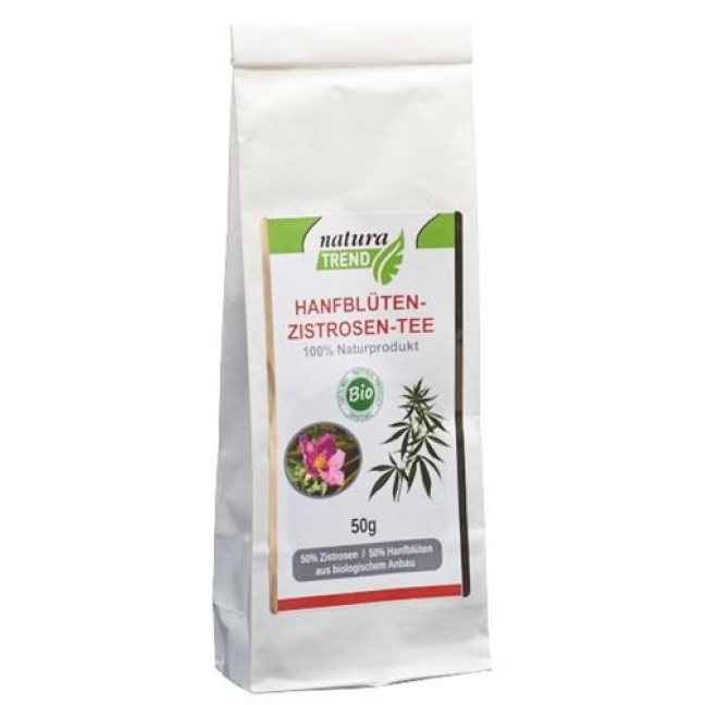 מגמה טבעית פרח קנבוס אורגני Rockrose תה Btl 50 גרם