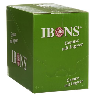 Ibons ingefær slik display citron uden sukker 10x75g