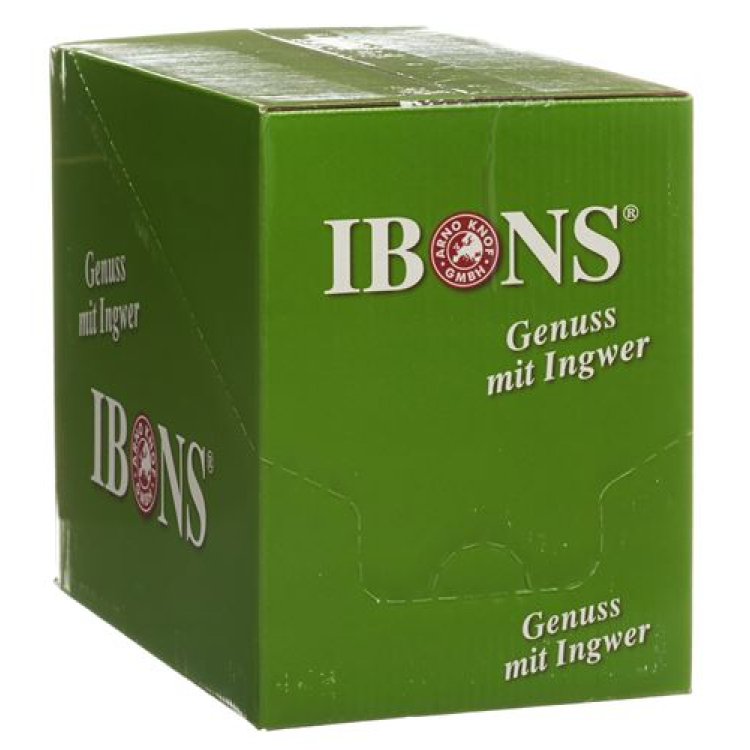 IBONS zəncəfil konfet ekranı şəkərsiz limon 10x75g