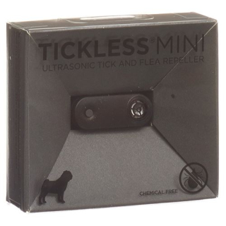 Tickless Mini Pet-tick og loppebeskyttelse sort