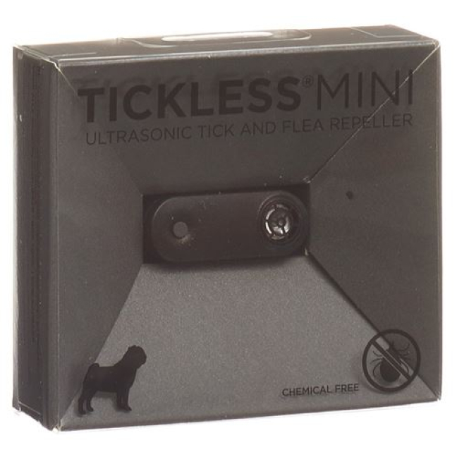 Tickless Mini Pet-tickless e protezione antipulci nero