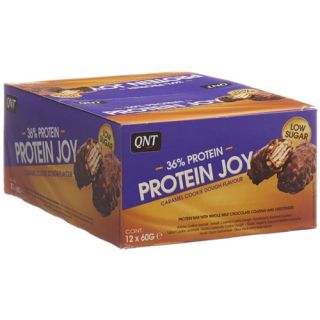 QNT 36% Protein Joy Bar Low Sugar Caramel&Cook 12 x 60 g