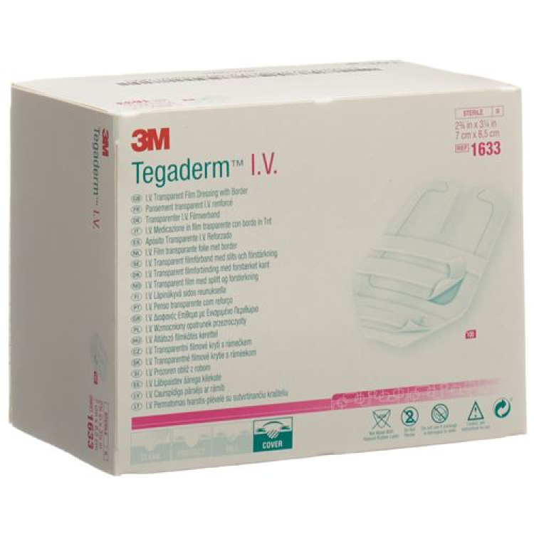 Cathéter 3M Tegaderm IV 7x8.5cm 100 pièces