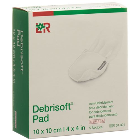 Debrisoft კომპრესები 10x10 სმ სტერილური 5 ც