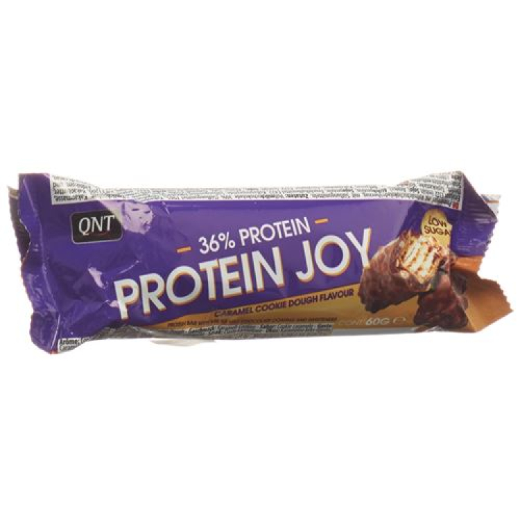 ប្រូតេអ៊ីន QNT 36% Joy Bar Low Sugar Caramel and Cook 60 ក្រាម។