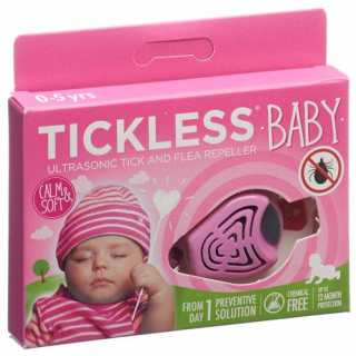 Tickless Baby tick repellent pink