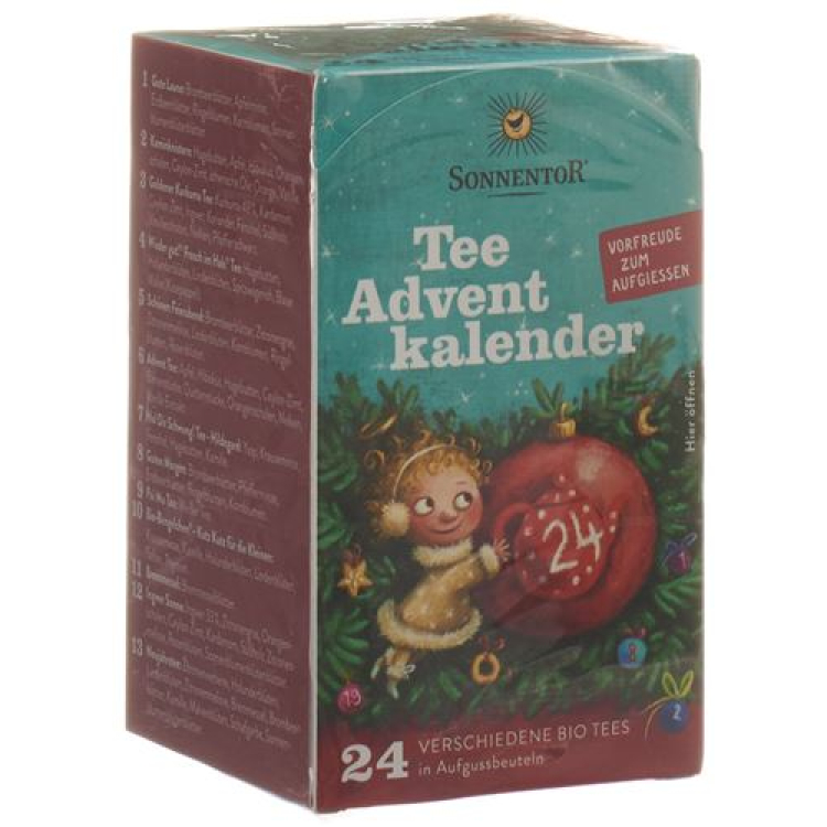 Sonnentor Advent Calendar Tea Btl 24 pcs