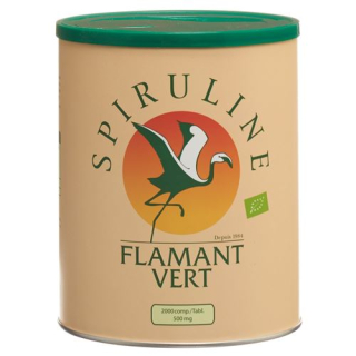 Spirulina flamant vert bio tabl 500 mg ds 2000 stk