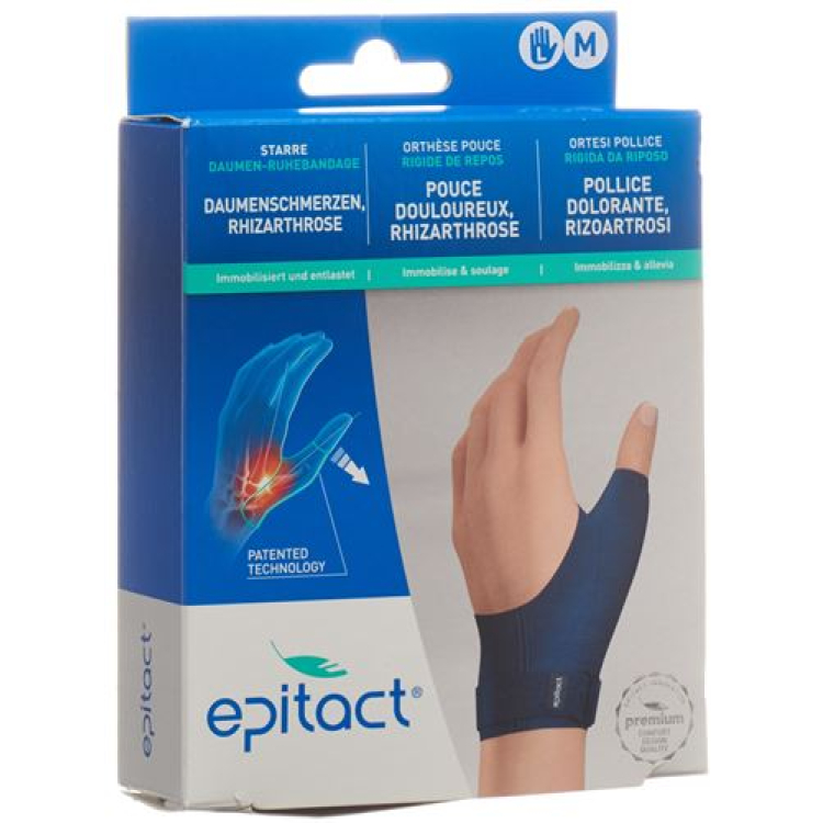 Epitact rigid thumb-rest bandage M left