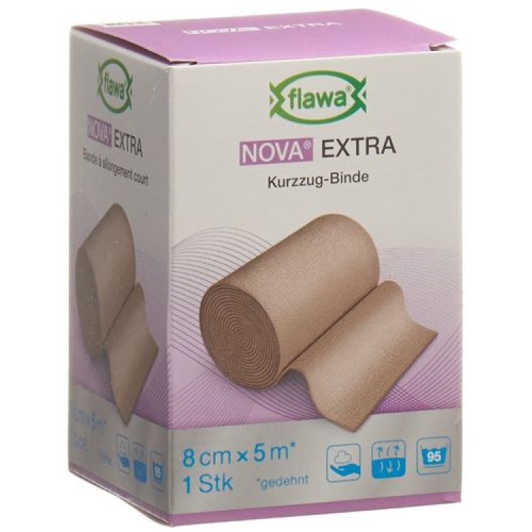 Flawa Nova Extra បង់រុំខ្លី 8cmx5m tan