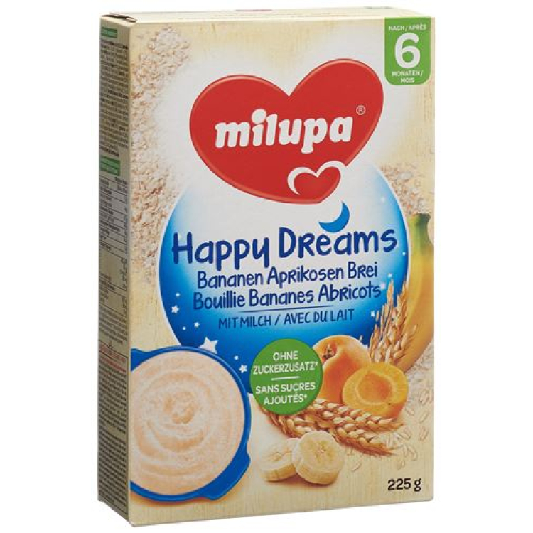 Milupa Happy Dreams banana apricot porridge 225 g