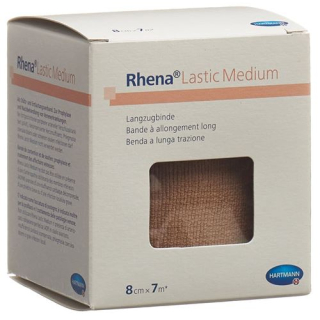 Rhena Lastic Medium 8cmx7m skin-colored 10 pcs