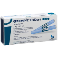 Ozempic FixDose Inj Lös 2 mg/1,5 ml (1 mg/dose) 2 Fertpen 1,5 ml
