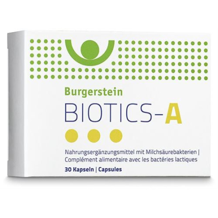 Burgerstein Biotics-A kapsule 30 kosov