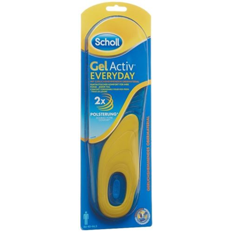 מדרסים של Scholl Gelactiv 40-46.5 Everyday Men 1 זוג