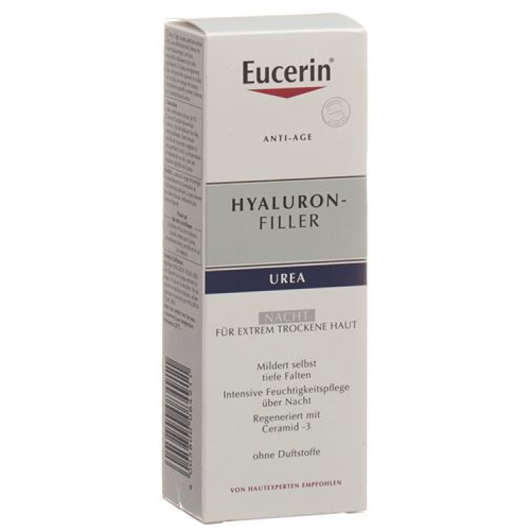 Eucerin HYALURON-FILLER nattkrem + Urea Disp 50 ml