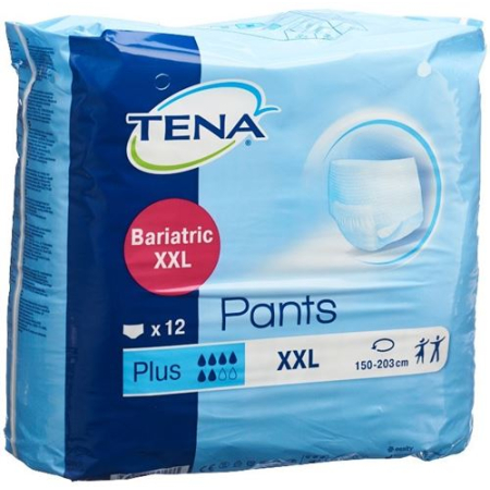 TENA Pants Plus Bariatric XXL 12 uds