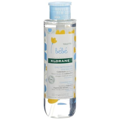 Klorane bébé micellaire reinigingslotion zonder spoelen 500 ml