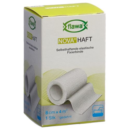 Bandage de gaze cohésif prison Flawa Nova 8cmx4m