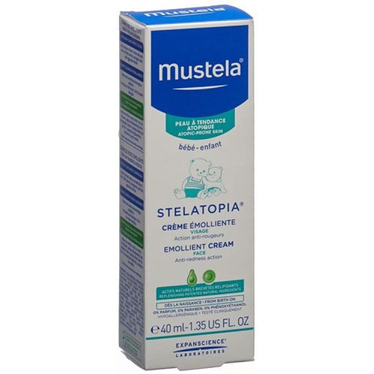 Mustela Stelatopia Yumuşatıcı Krem Yüz 40ml