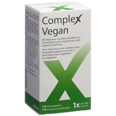 Kompleks vegansk film-coated tablets can 120 stk