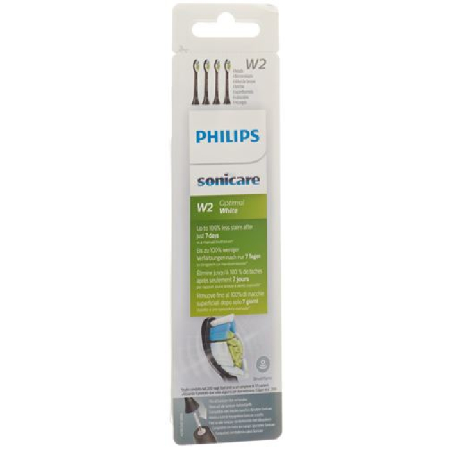 Philips Sonicare Optimal White (negro) Estándar BH HX6064 / 11 4 piezas