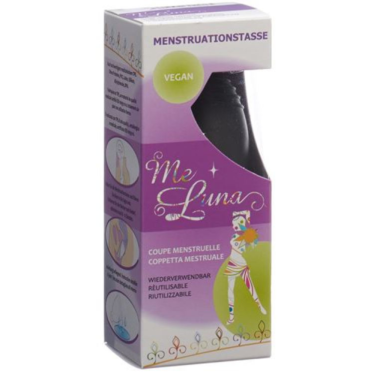 Me Luna menstrual cup Classic M Black Ball