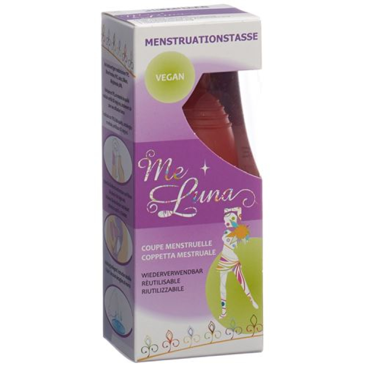 Me Luna menstrual cup Classic S Ball Red