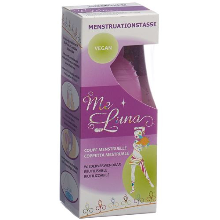 Me Luna menstrual cup Soft S Ball Pink