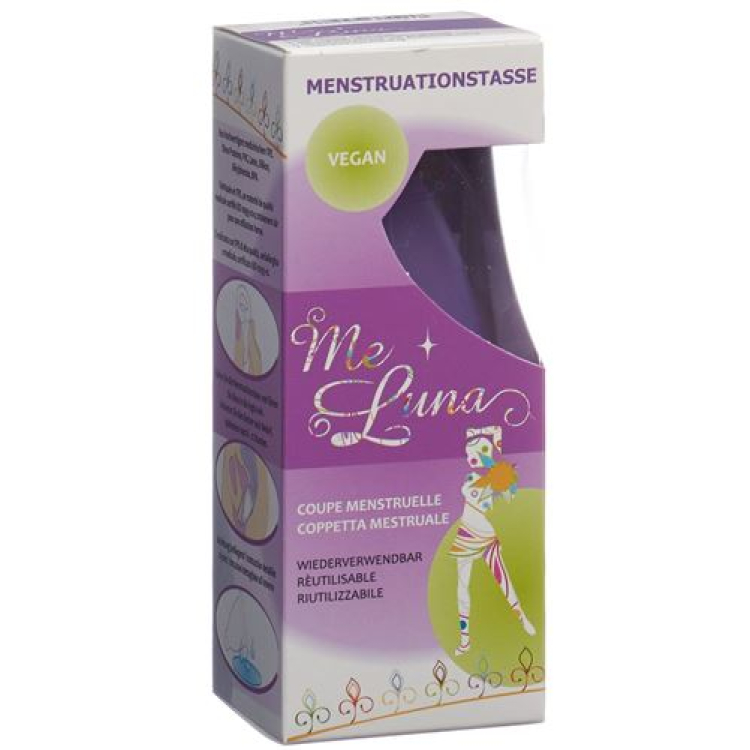 Me Luna menstrual cup Classic L ball Violet