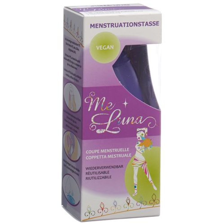 Me Luna Menstruationstasse Sport L Kugel Blau Violett