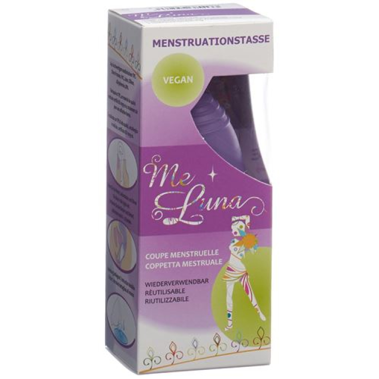 Me Luna menstrual cup Classic S Ball Purple